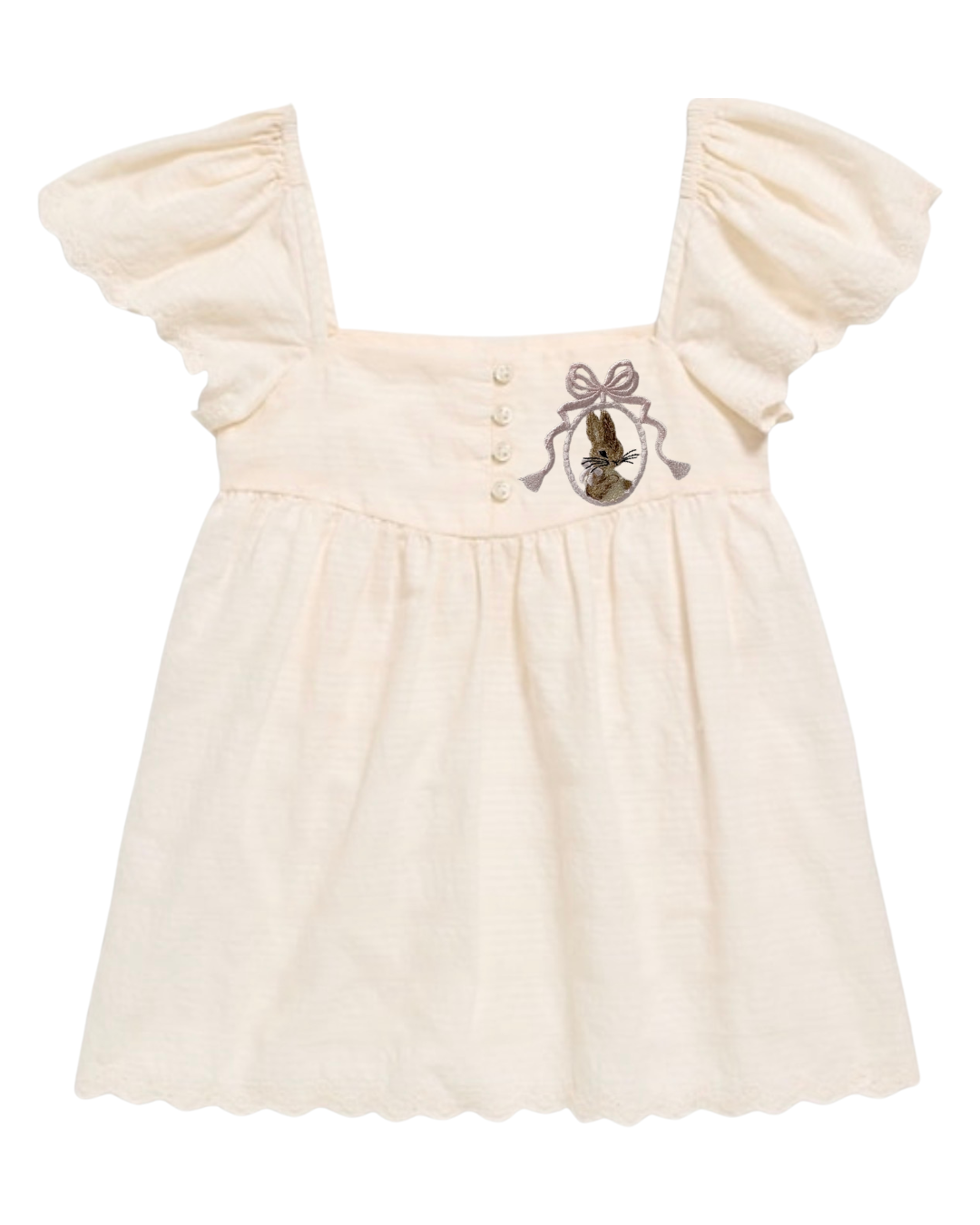 Girls Flutter Sleeve Top