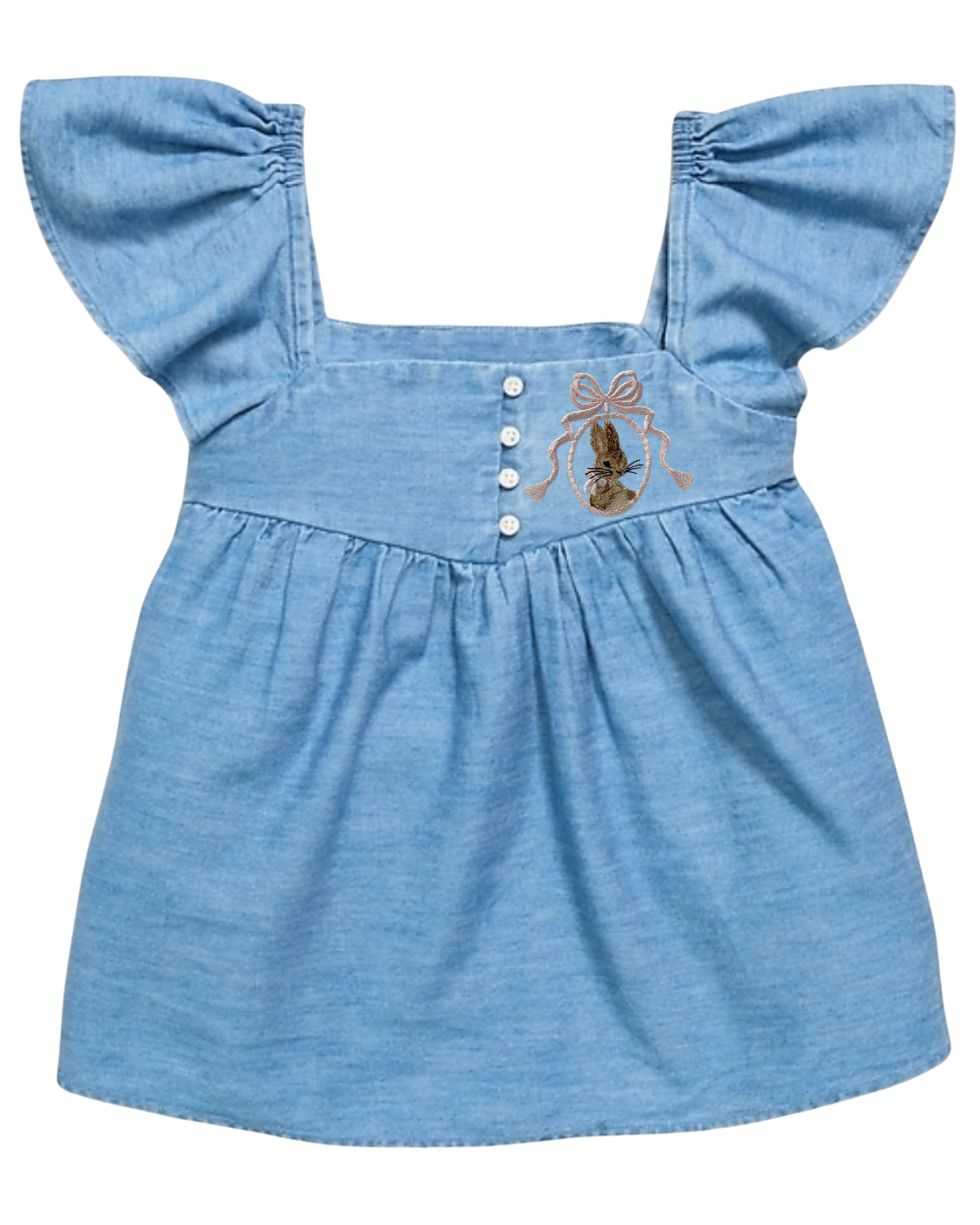 Girls Flutter Sleeve Top