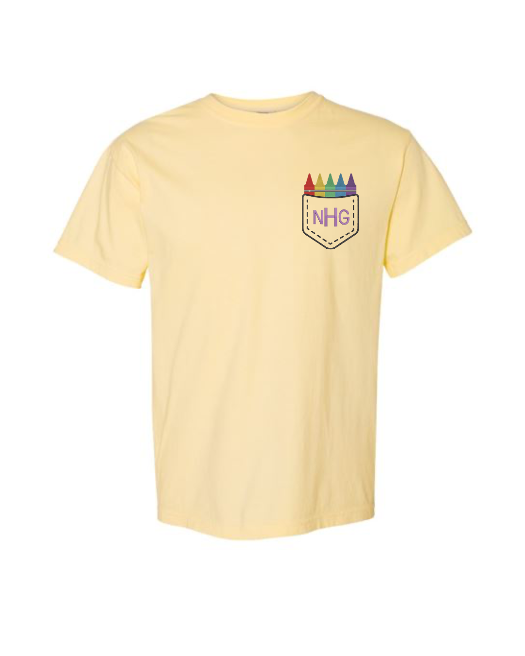 Crayon Box Faux Pocket T-Shirt