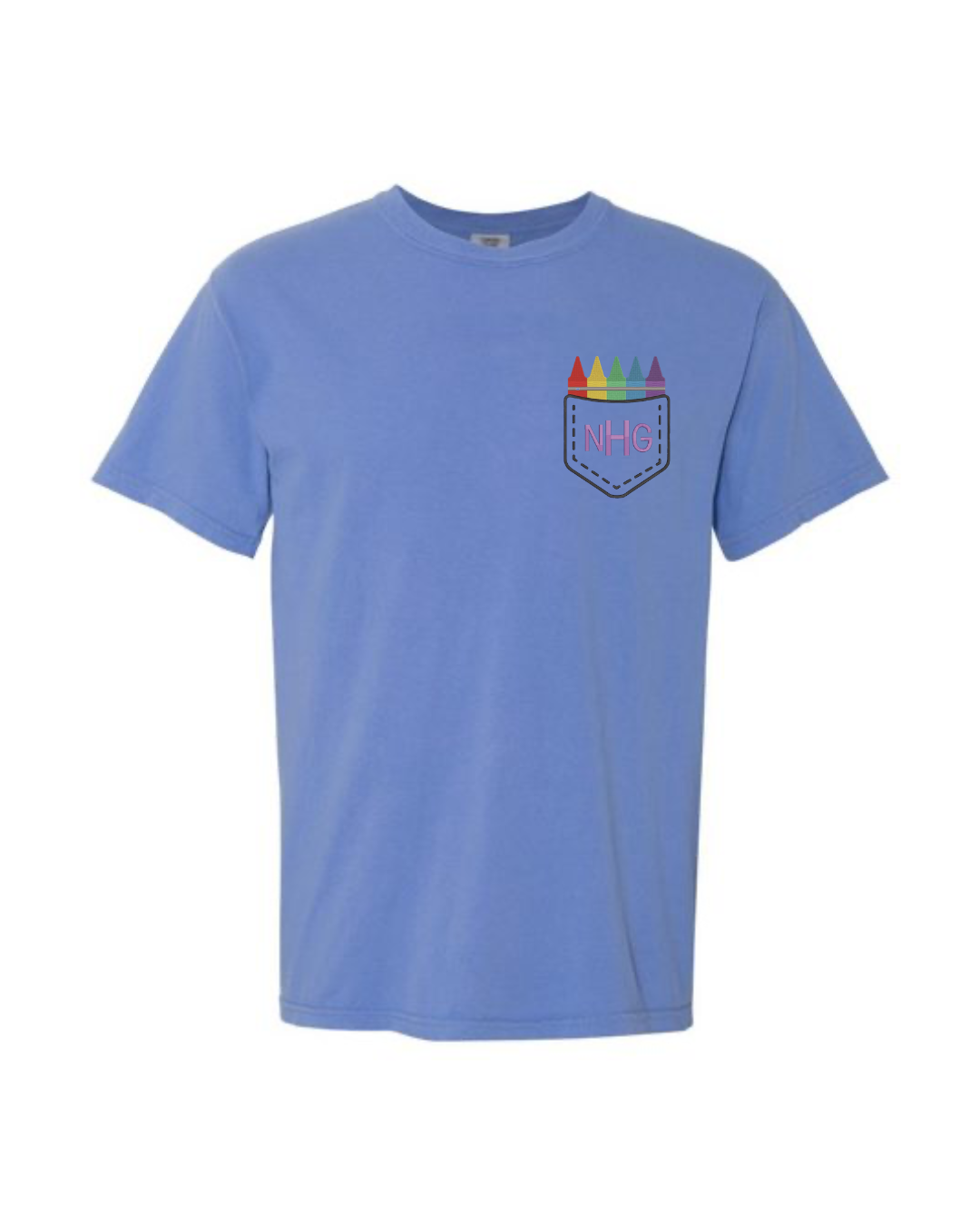 Crayon Box Faux Pocket T-Shirt