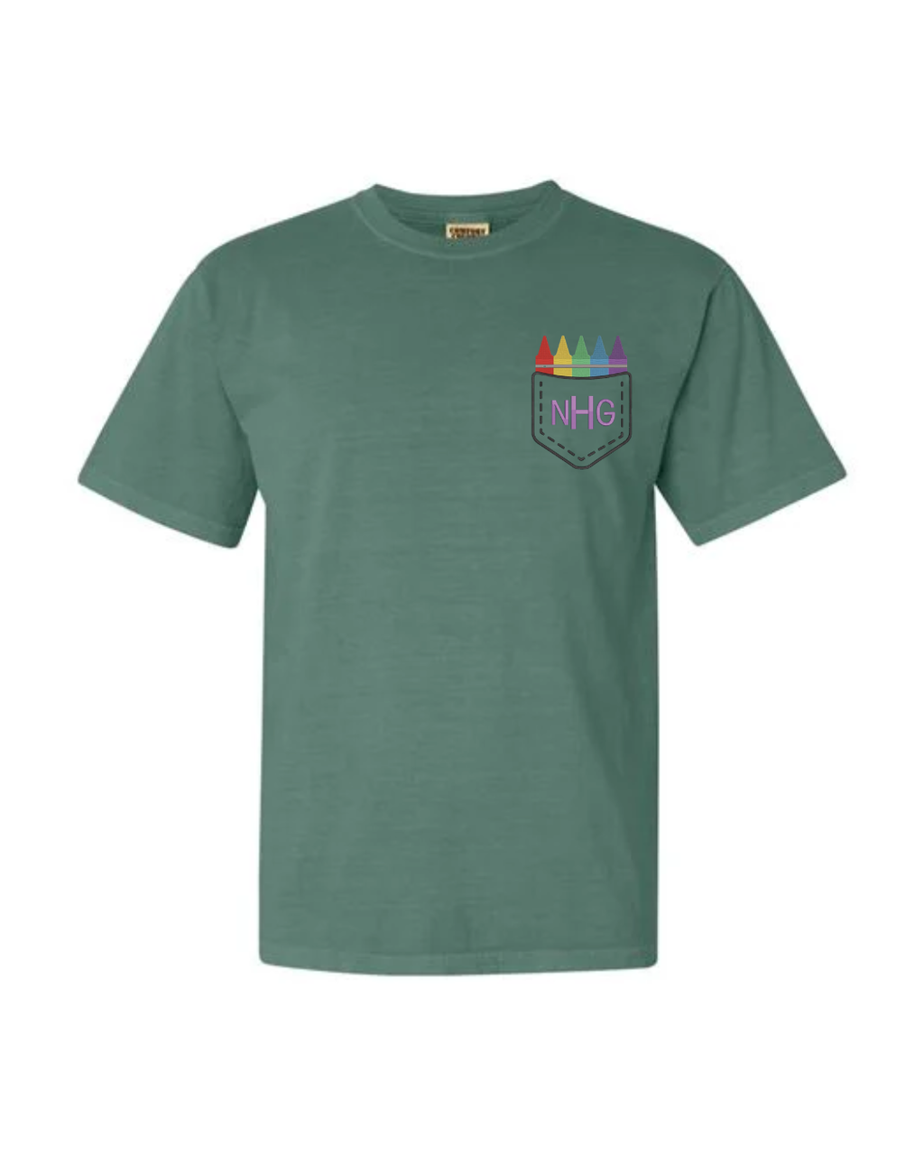 Crayon Box Faux Pocket T-Shirt